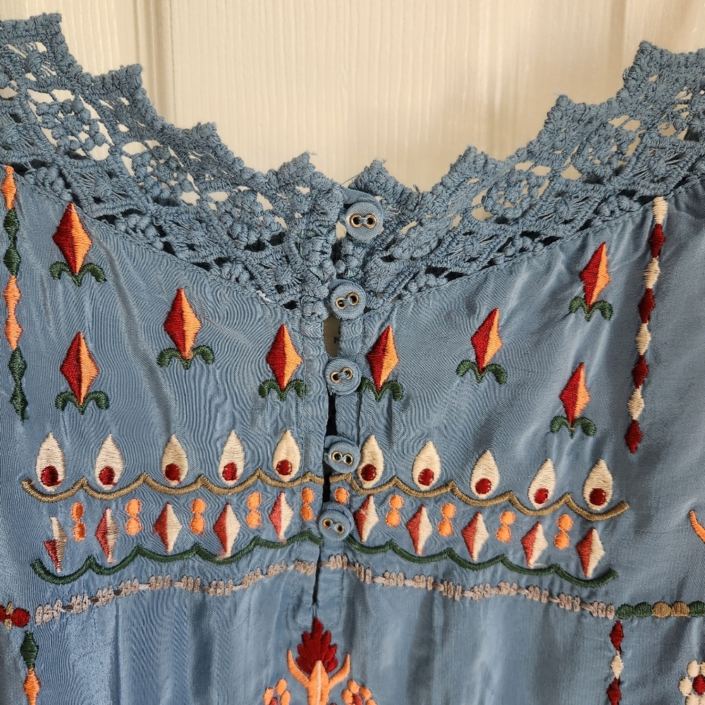 NWT Sundance Serenity Forever Embroidered Tank - Picture 4 of 11